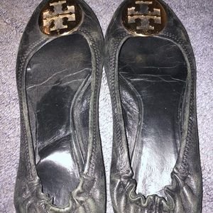 Tory Burch flats size 8 - definitely worn